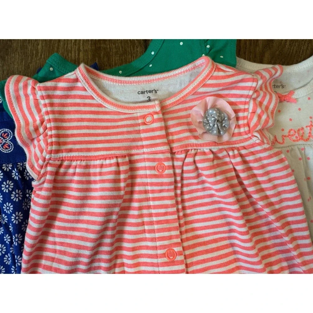 Carters Baby Girl Clothes Lot 3 Months Rompers Outfits Summer Shorts Sweetie‎